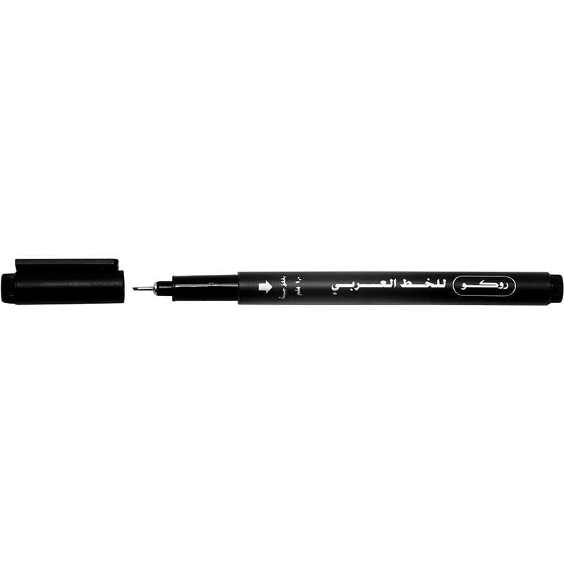قلم روكو اسود للخط العربي 10 RQ-28591BLK