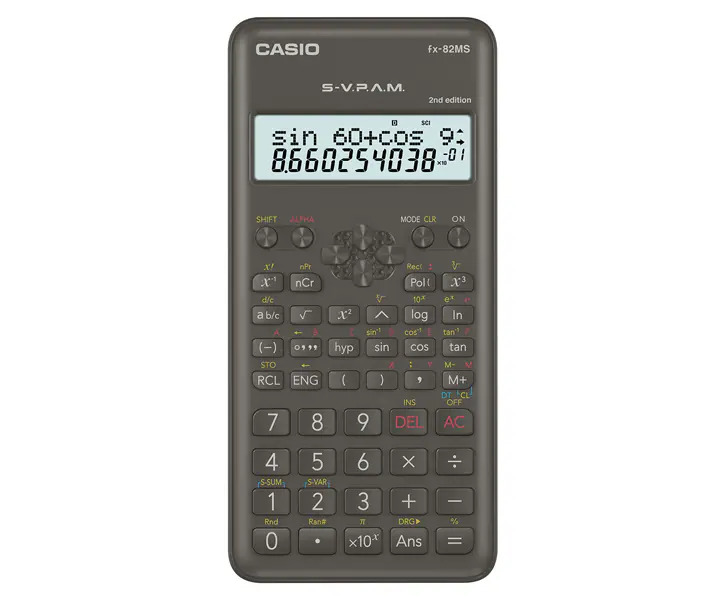 آلة حاسبة علمية كاسيو FX-82MS-2-W-DT-AR