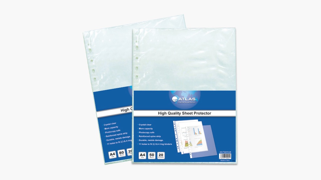 ملف مخرم شفاف اطلس AS-F32418-20