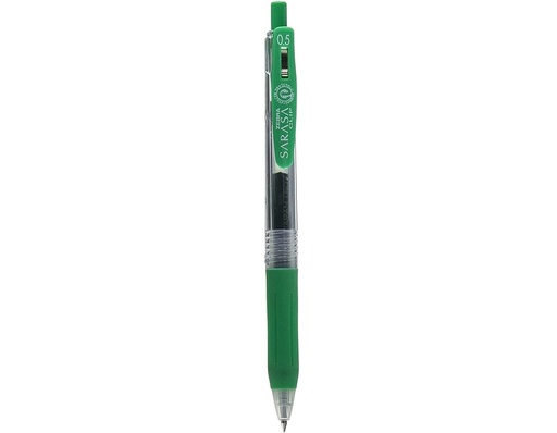قلم كليب ساراسا 0.5 ظغاط اخضر JJ15-G