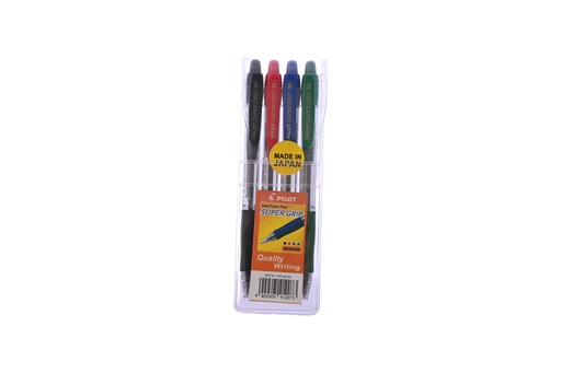 [BPGP-10R-M-S4] طقم قلم جاف ضغاط 10 4R لون 